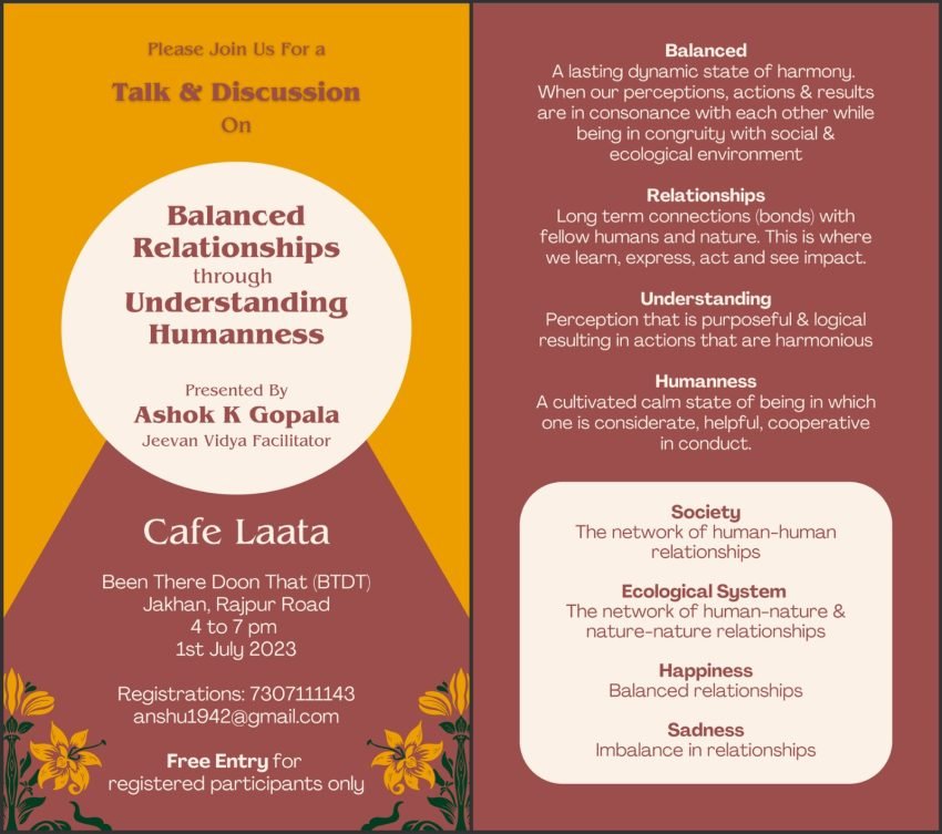 Balanced Relationships through Understanding Humanness